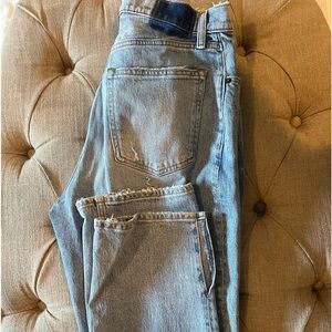 Abercrombie 90s straight ultra high-rise curve love jeans